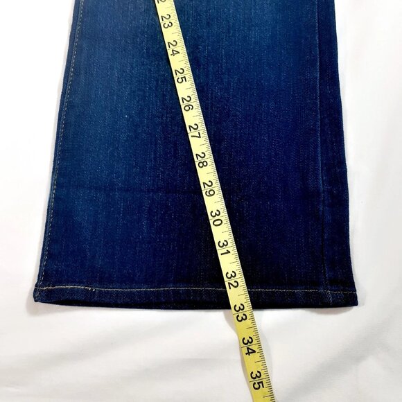 Levi Strauss Signature Jeans Women's 18M W34 L32 Mid-Rise Bootcut Dark Wash - Picture 7 of 12